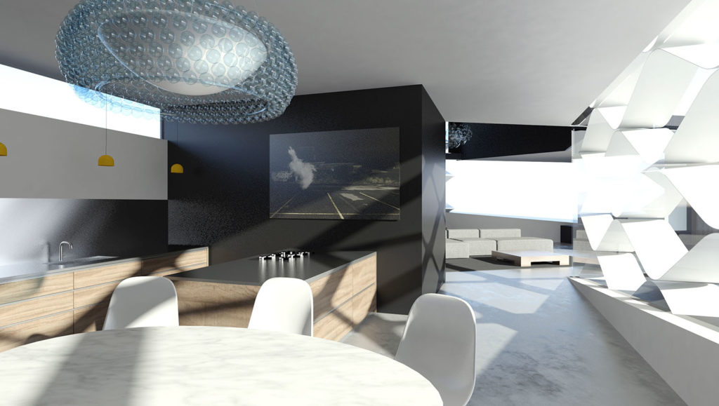 Interieur maison contemporaine minimaliste - Pierre Minassian Architecte de maisons contemporaines